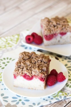 vegan-yums:    GF vegan raspberry coffee cake / Recipe