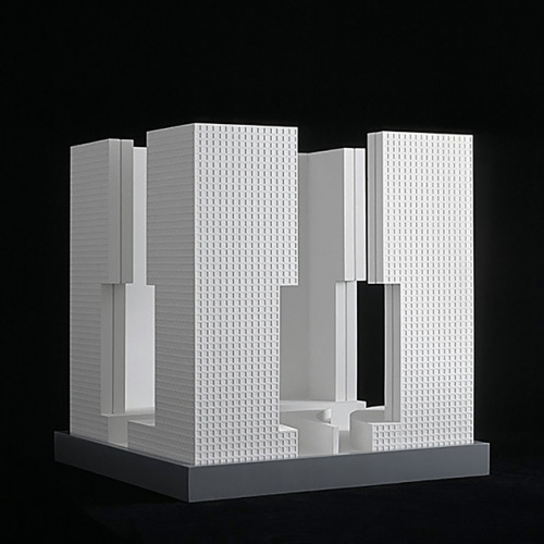 wmud: o m ungers - castrum, neuss, , 1990 - model by bernd grimm