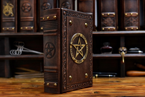 Leather journal with the pentagram is on the way&hellip;