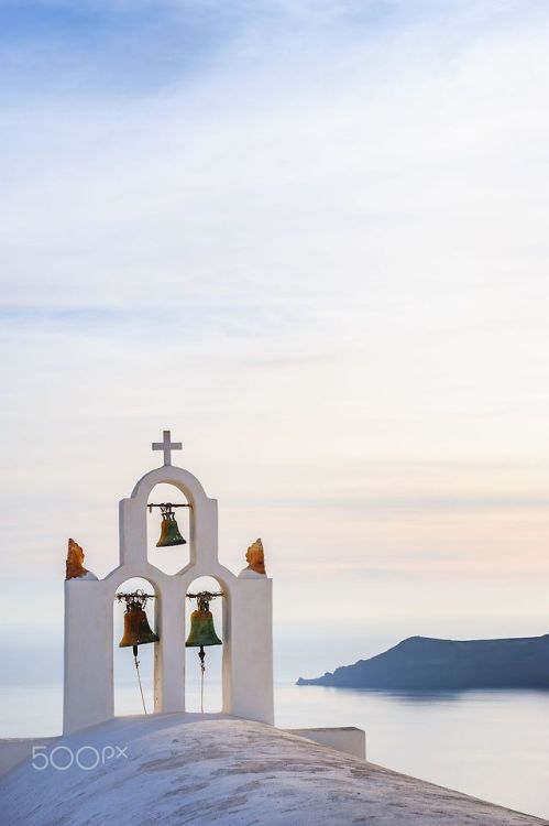 Bell tower in Imerovigli, Santorini by Serghei Starus on 500px.