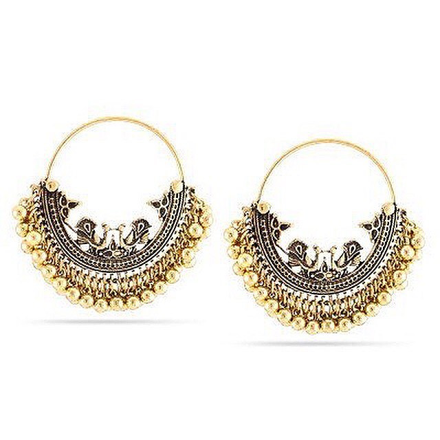 long-lostqueens:  We’re down to our LASR pair of the Indian hoops in GOLD left!