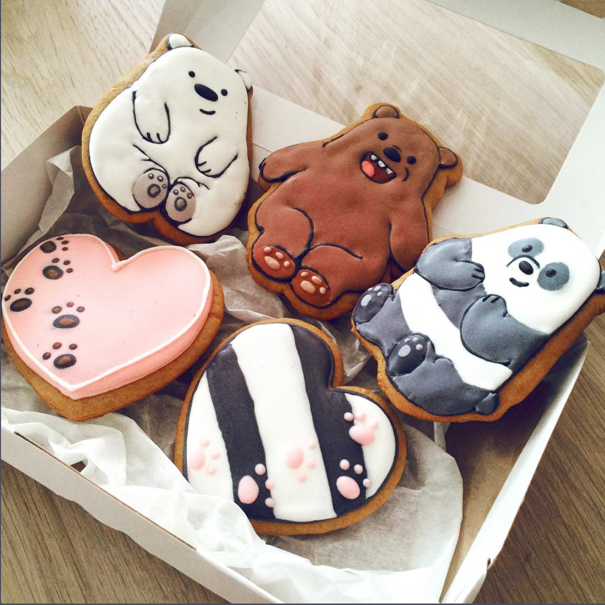 We Bare Bears cookies to start off a beary awesome weekend! Tag a friend you&rsquo;d