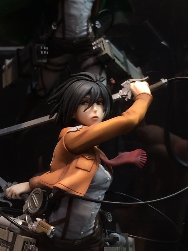 Close-ups of Union Creative&rsquo;s painted Mikasa figure, which debuted at Wonder