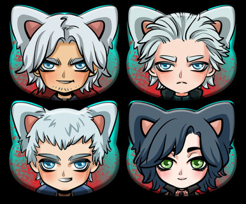 Damn you, Capcom… I’m back in. Lovin’ DMC5 *_*Charms and buttons up for preorder at my shop.