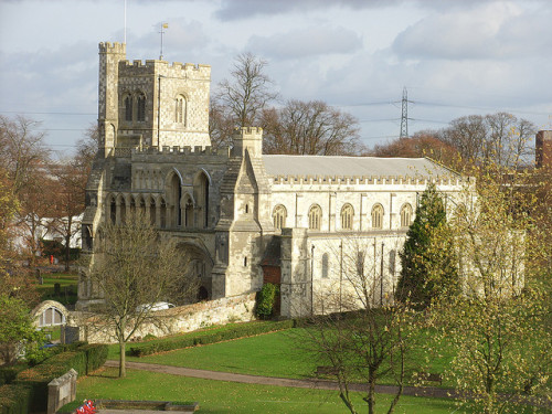 churchcrawler:Priory Church from high by Mr Stig on Flickr.Dunstable, Bedfordshire