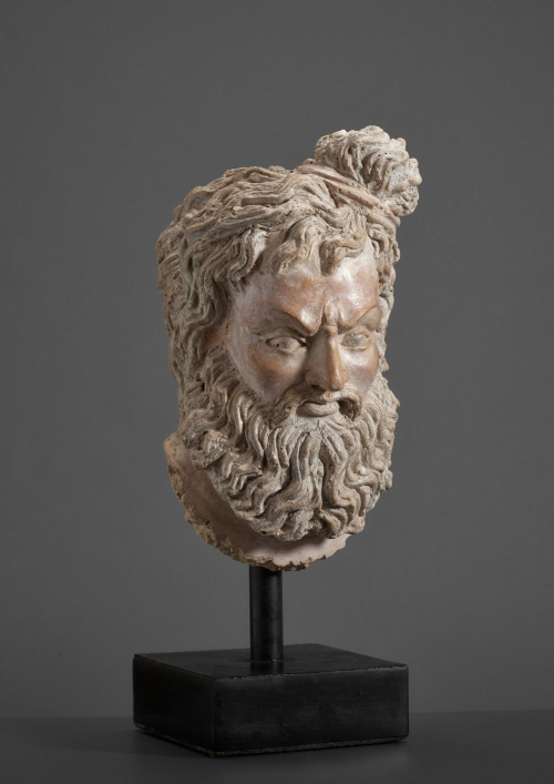 Herakles-Vrajrapani head from Gandhara
