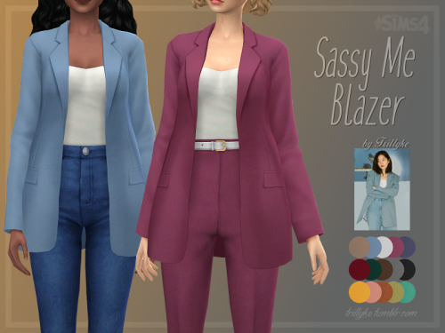 trillyke: Sassy Me BlazerOversized blazer, inspired by Red Velvet’s Seulgi. The blazer is in the top