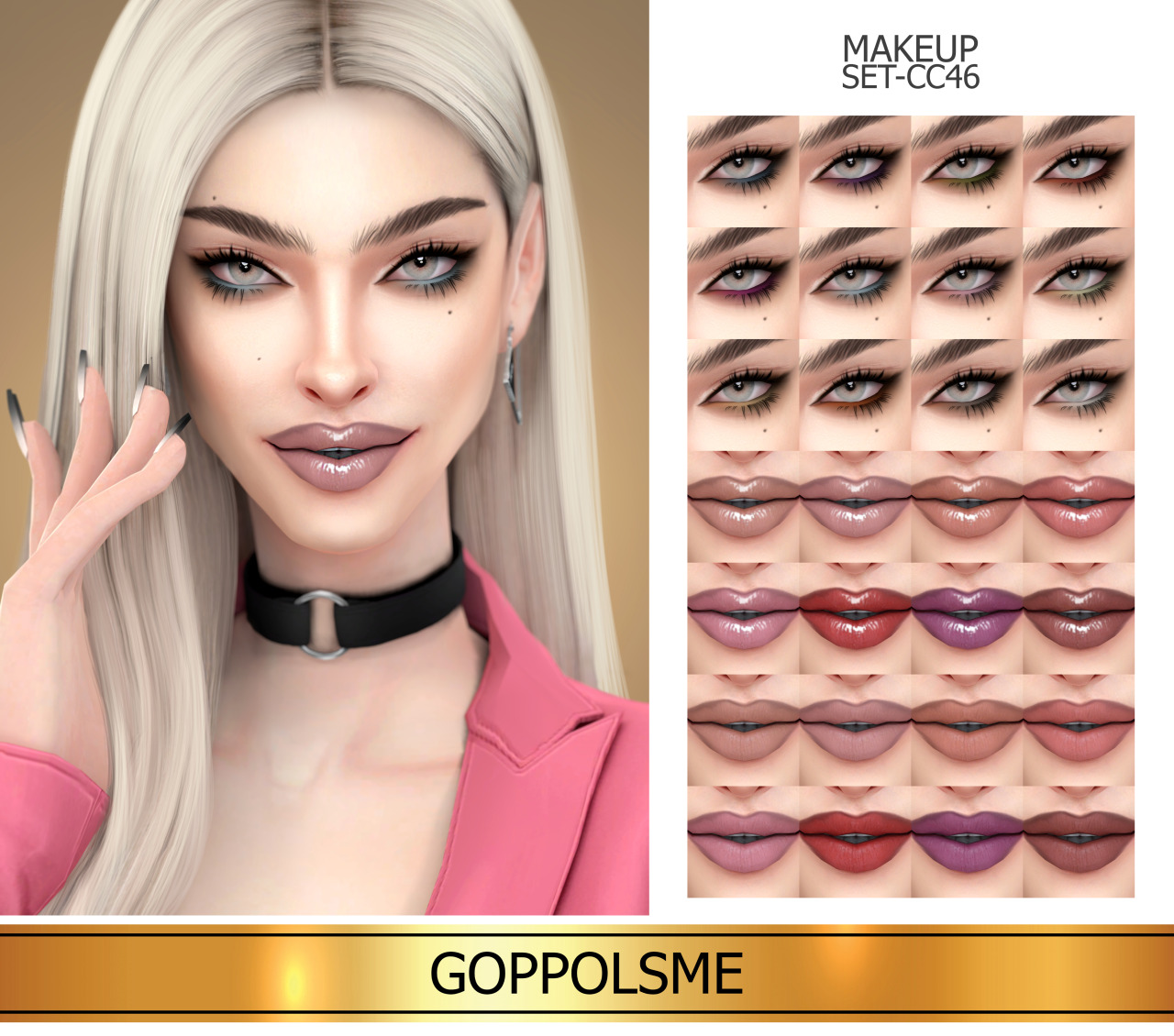 Goppols Me Gpme Gold Makeup Set Cc46 Download At Goppolsme