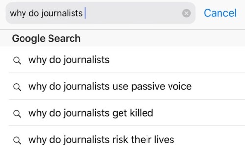 As a former journalist I was curious how google would auto fill this.