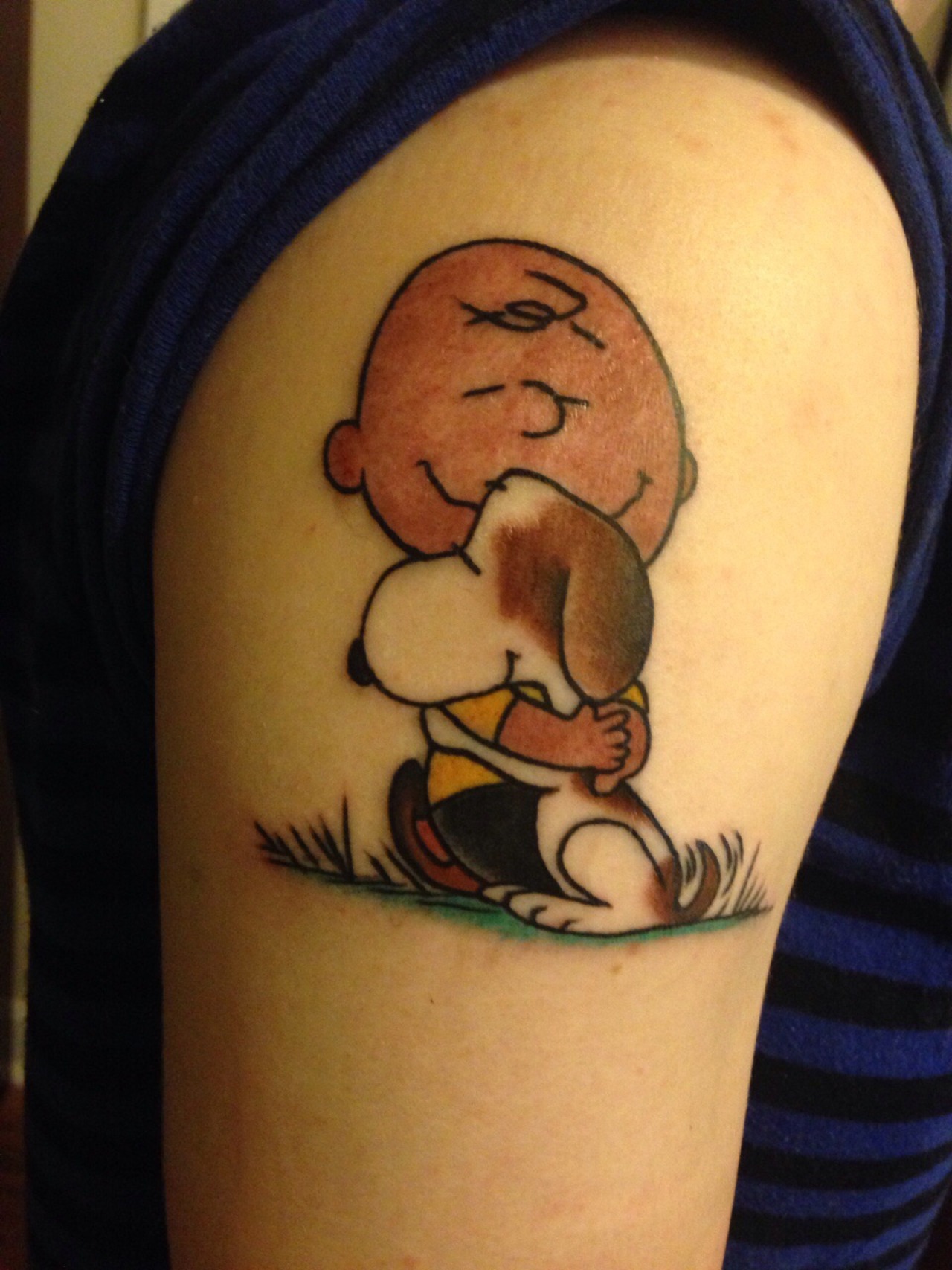 Heres my Charlie Brown tattoo done by the great Dylan Donohue in San  Antonio TX at Fortune Brothers Tattoo  rtattoos