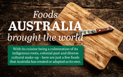 Foods Australia Brought to the World (Infographic)
