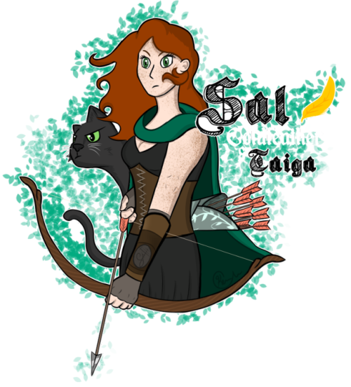 Sal Goldfeather, a D&amp;D character of @fandom-trash-morty‘sI quite enjoyed working on th