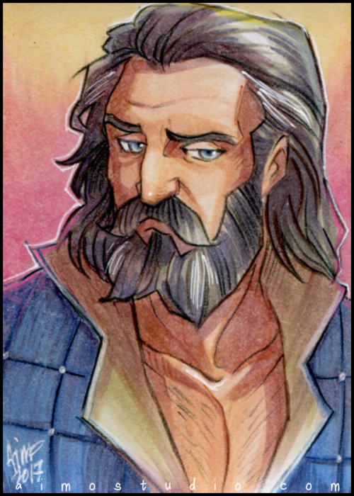 aimosketchcard: Blackwall in four face-claim flavors (can you guess who is which?), with one in my regular Manpain Style™  All available at my online art store - http://aimostudio.artfire.com 