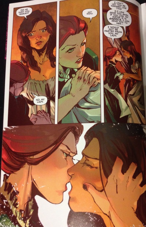 kimberquinzel:In honor of Valentines Day here’s some of the most recent lesbian kisses in comi