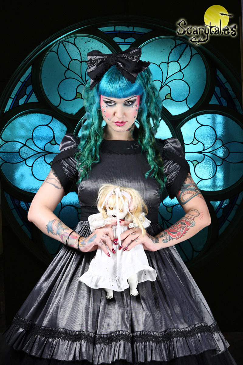 dark-beauties:  Clothing: Scarytales Model: Cherry Martini MUA: Rebecca Romanin