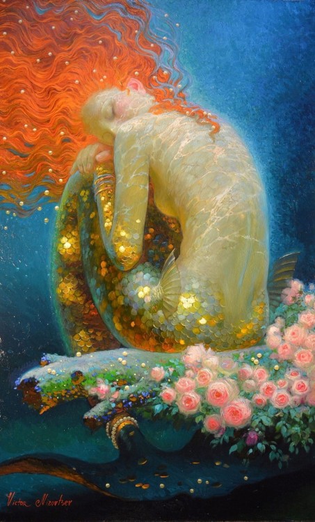 knightofleo: Victor Nizovtsevsiren song more art by Victor Nizovtsev