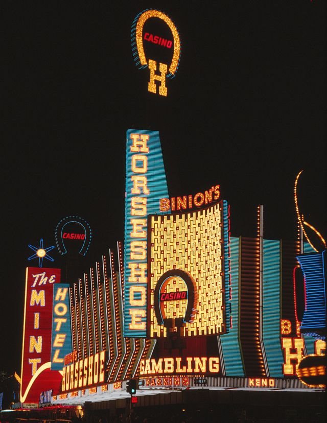 Binion's Horseshoe Casino Vintage Las Vegas Photo 8x10