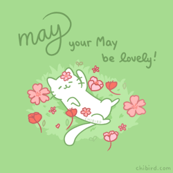 chibird:  A spring cat to bless the beginning