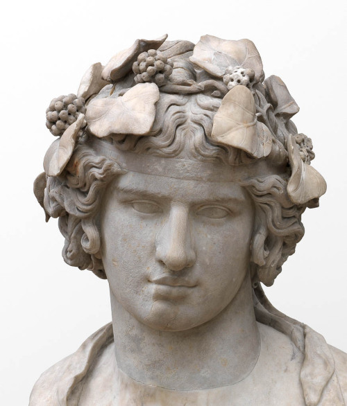 theancientwayoflife:~Head of Antinous.Date: ca. A.D. 101 — 200Period: Middle RomanPlace of ori