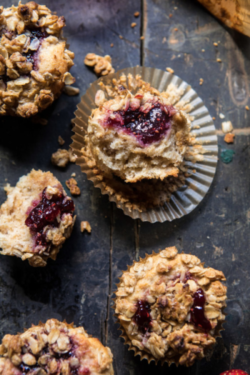 sweetoothgirl:  PB&J Oat Streusel Muffins porn pictures