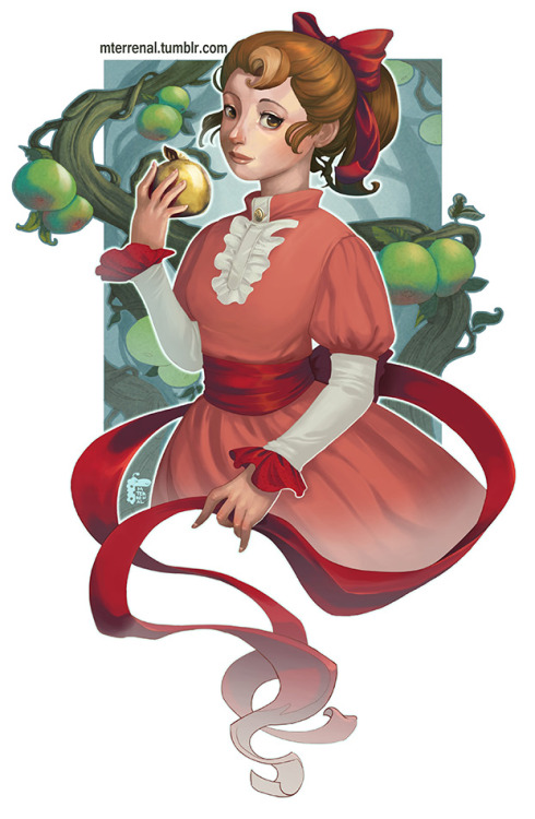 mterrenal: Finished. Flora Reinhold Fanart from Professor Layton. I’ve added a close up of the face