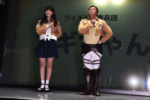 XXX Ishikawa Yui (Mikasa) and comedian Sugi-chan helped photo