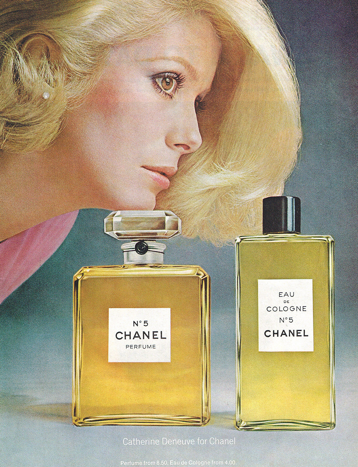 sapristi — 1972 Chanel 5 perfume ad featuring Catherine
