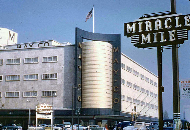artdecoandartnouveau:  May Co Wilshire Blvd early years 1940’s A grand design very