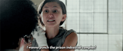 mingrose:I wanna punch the prison industrial complex!