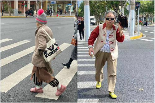 fuckyeahchinesefashion:street fashion of seniors in Shanghai by 老年时装俱乐部
