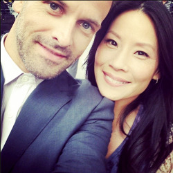better-with-you-watson:  August 2nd 2014 - JLM &amp; Lucy Liu 