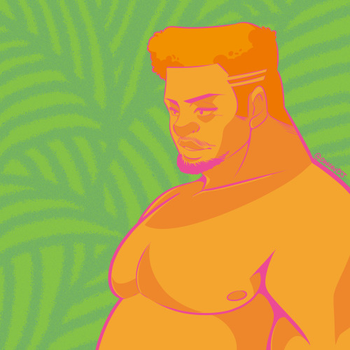 Just some practice with limited color pallets. Of course, it’s has to be with a cute big 
