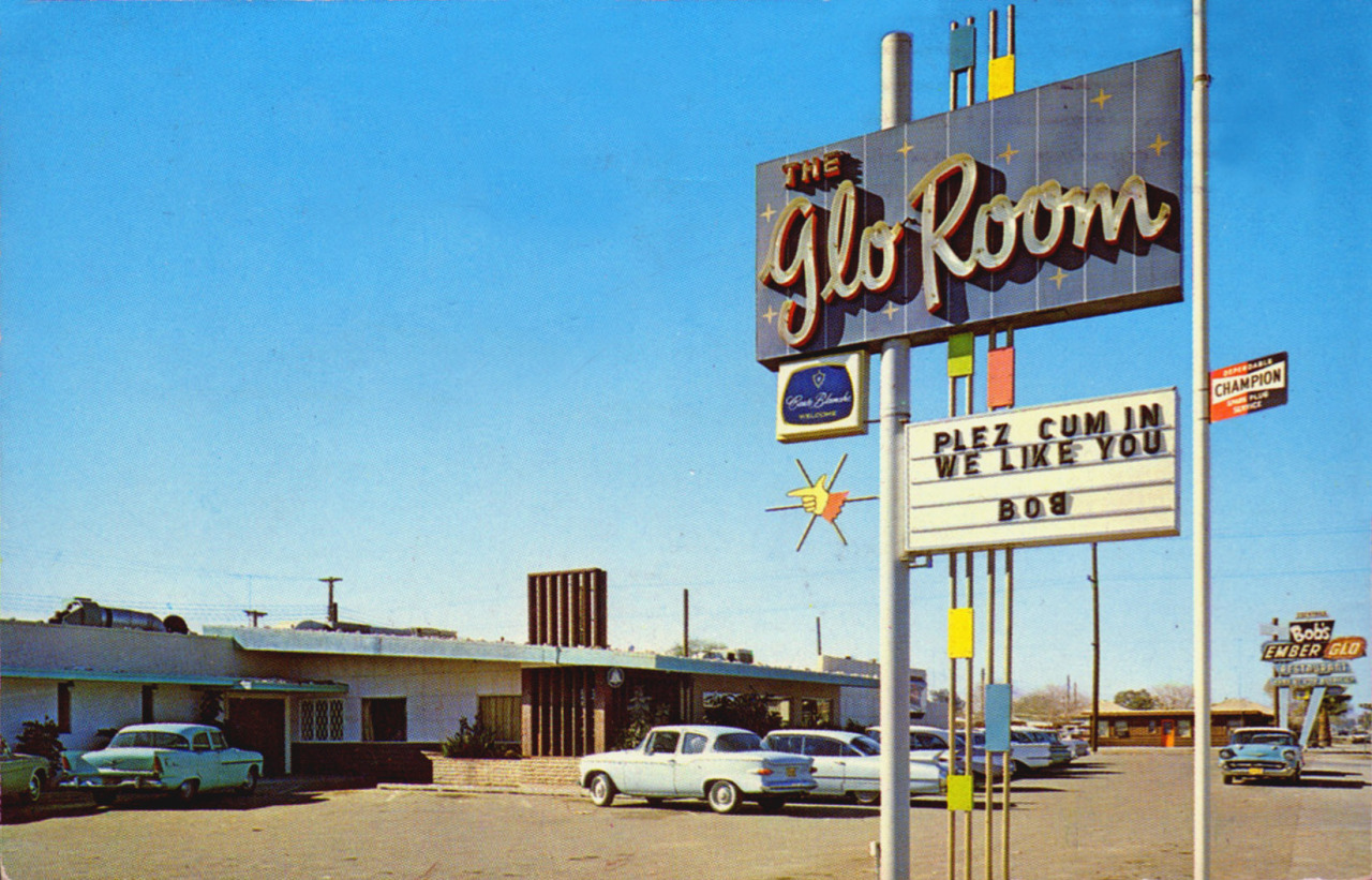 timetravelnow:  Bob’s Ember Glo Motel - The Glo Room El Centro, California