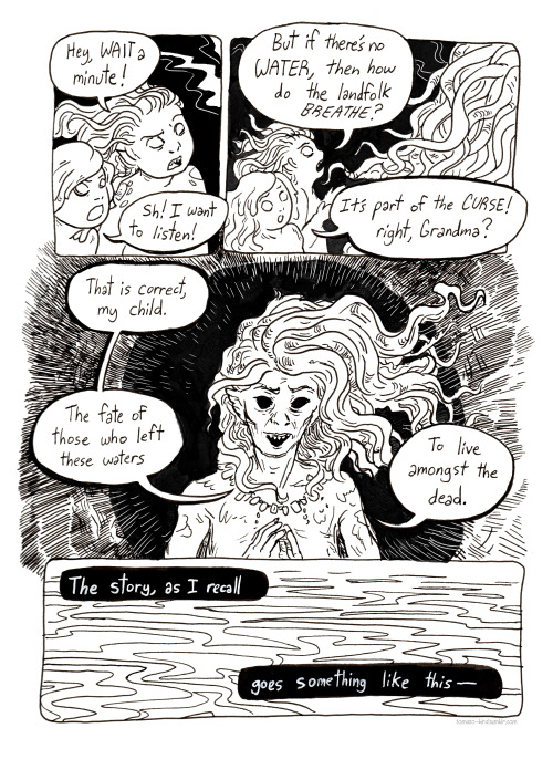 forenschik: tomato-bird:  “Firmament” by Taylor Leong, 2016 A short comic I made originally for Kiwi Magazine, an online anthology at my school. The theme this quarter was “wet,” and as I love mermaid lore I thought it was a perfect opportunity