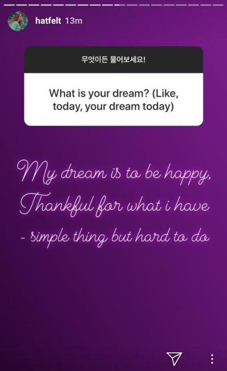 HA:TFELT instagram stories update (March 22)