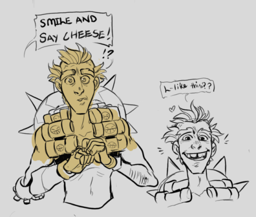 badmasteryoujerk:here are some warm up sketches for Junkrat before I work on him for a commission tomorrow!