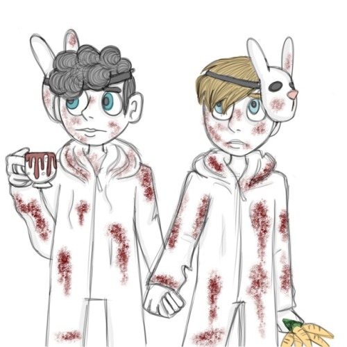 thepastelghoul:shelteringskyy:Characters loosely based on Rasmus and Aksel of The Great Discord, and