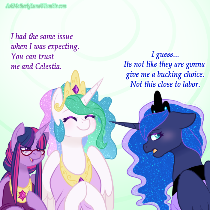 Ask Motherly Luna — ( @sky-the-prowler and @rainbowfeatherreplies )...