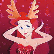 daily-disney: Disney princess christmas icons.