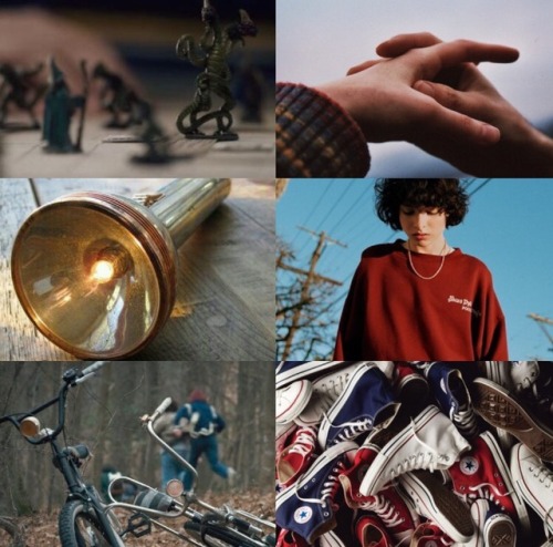 AESTHETICS AS STRANGER THINGS CHARACTERSElevenMikeLucasDustinWill
