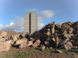 beautyandneglect:  Mill View Heights, Mill Street, Liverpool. Completed 1967. Taken January 2014. 