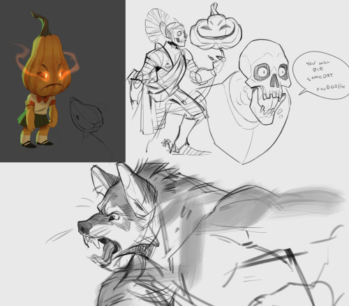 All my stream art from Lightbox this weekend, what an absolute blast!! Spooky characters with @nicho