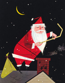 rogerwilkerson:  Santa’s Dilemma, art by