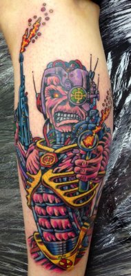 raylenelailee:  inked-metal-heads:  A new eddie tattoo for you !  So sick!  Soon&hellip;