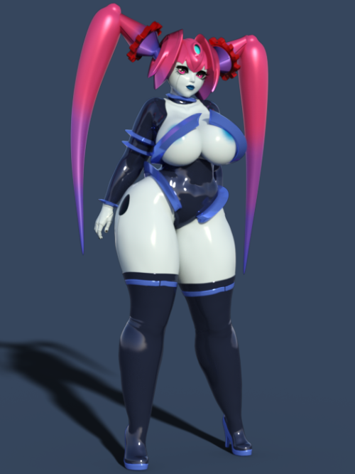 evolluision:  idsaybucketsofart:  Just screwing around and making Vermana Thick.   Thicc!! Now that’s more like it.