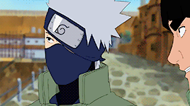 bvckybrns: naruto gif challenge :: six friendships↳ [2/6] kakashi &amp; gai