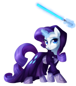 mlpfim-fanart:  Rarity - The Fabulous Knight by XNightMelody  =o Ooo~! x3