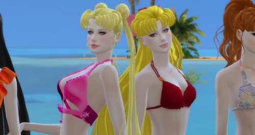 appleblitz:Sims 4 Sailor Moon UniverseBeach Dayz - Senshi on the Beach Part 2It’s summer and the gir