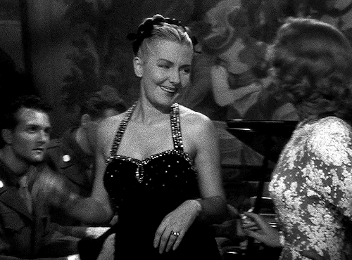 turnerclassicmilfs:Jean Arthur &amp; Marlene Dietrich in A Foreign Affair (1948) dir. Billy Wilder