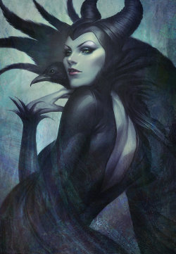 geekgirlnog:  Maleficent and Elsa by one